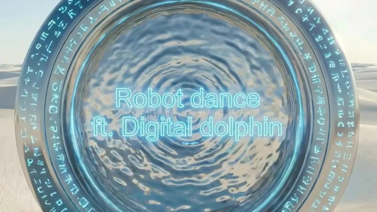 Fotograma del mini corto Robot Dance: androide en el desierto